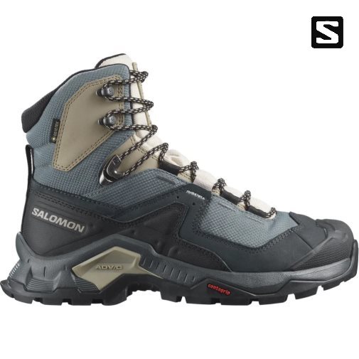 Salomon Quest Element GTX Turisticka Obuv Damske Siva Čierne Hnedožltý | SK 7DNZBM